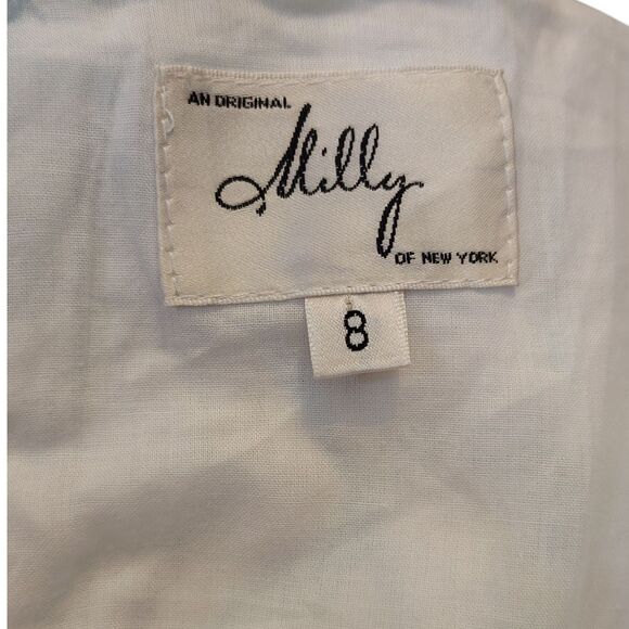 Milly Sweetheart Bust Knee Length Sheath Floral Dress Size 8 - Picture 6 of 12